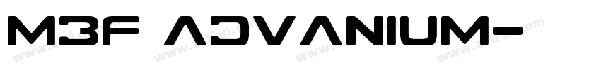 MBF Advanium字体转换